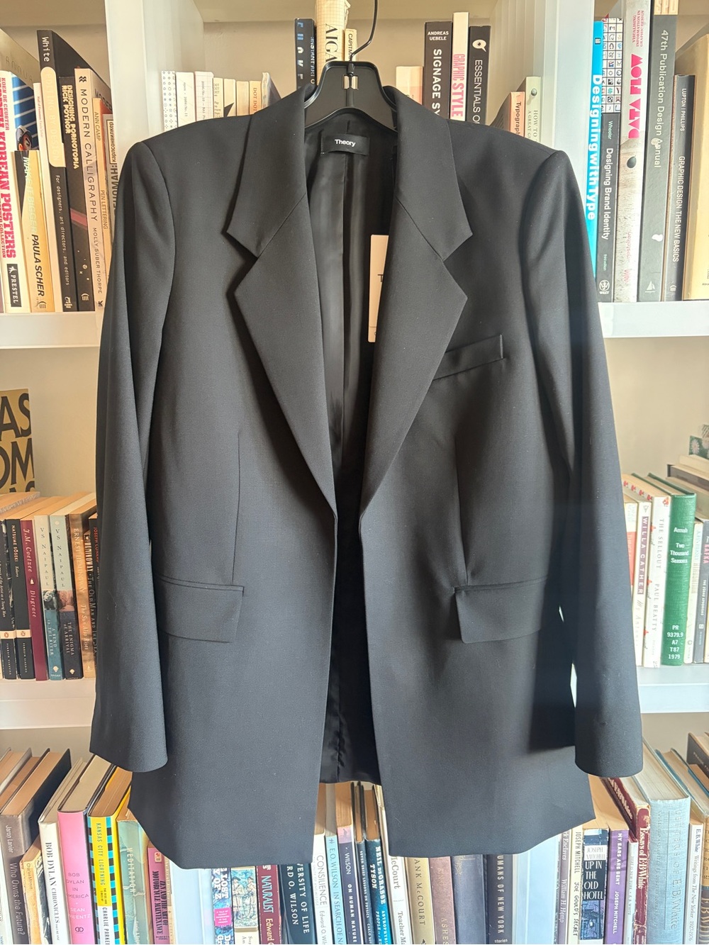 Theory Black Wool vented Blazer